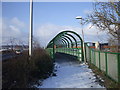 Bridge across the railway at St Georges