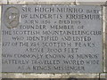 Kirriemuir plaques no. 1 - Sir Hugh Munro