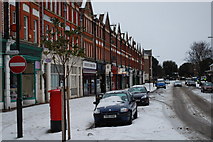 TQ9185 : Thorpe Bay Broadway in the snow by william