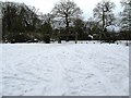 Car park at the SW corner of Slindon Wood in Slindon Park