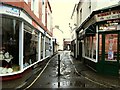 Market Street facing a side entrance to the Pannier Market