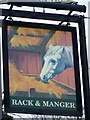 Sign for the Rack and Manger