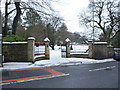 Entrance to Oak Hill Park off Manchester Road