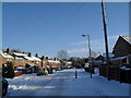 Clear blue skies in High Lawn Way