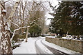 Church Lane in the snow