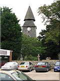 TQ8467 : The tower of Upchurch church from Horsham Lane by Nick Smith