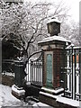 Entrance gate to Tredegar Park