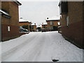 Looking from Lower Drayton Lane into Manor Mews