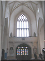 Mitcham parish church: interior looking west