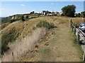 View along the cliff top path, Capel-le-Ferne