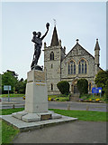 TQ2750 : War memorial and Redhill United Reformed Church by Ian Capper