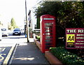 Red phonebox, Rogerstone