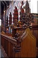 St Dunstan, Cheam - Bench end