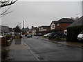 Houses in a very wet Angmering Way