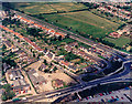 Aerial view of south-west of the Rayleigh Weir