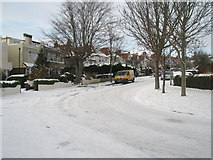 SU6605 : Junction of Penarth and Penrhyn Avenues after January snow by Basher Eyre
