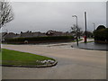 Looking from Windmill Drive across to a postbox in Fircroft Crescent (1)