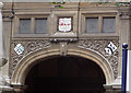 Gibney Building main entrance crests