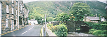 SH5948 : Beddgelert - view of a bridge in the village centre by Peter S