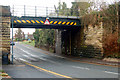 Looking west at the railway bridge over Rugby Road