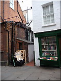 TQ2685 : Old Shops in Flask Walk, London NW3 by Christine Matthews