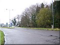 Road junction and milestone, Brickworth Corner