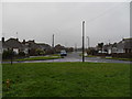 Looking across Dolphin Way along Sutton Avenue