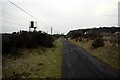 The Ayr to Irvine cycle track leaving Prestwick