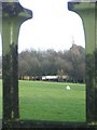 Handsworth Park through railings