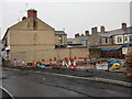 Construction work on site between Exeter Road and Vine Place, Newport