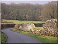 Breach in the Petworth Estate wall near Parkhurst Farmhouse