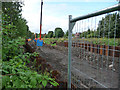 Piling along Metrolink extension route