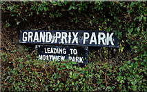 J4173 : Grand Prix Park sign, Dundonald by Albert Bridge