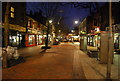 Gillingham High St after dusk