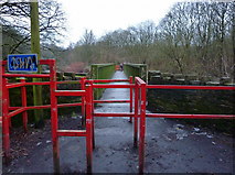 SD7916 : Footbridge at the end of Nuttall Hall Road by Alexander P Kapp