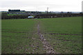 SP3468 : Muddy path to Rugby Road by Robin Stott