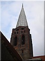 Church spire, St Jude on the Hill, South Square NW11