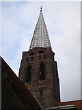 TQ2588 : Church spire, St Jude on the Hill, South Square NW11 by Robin Sones