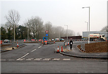 SP4976 : New access road and roundabout, Newbold Road by Andy F