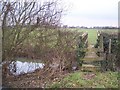 Footbridge over the River Beult in Fleeden Farm