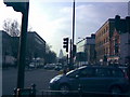 View of the Gherkin from Mile End Road #3