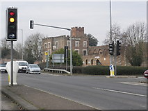ST2425 : Road junction, at Creech Castle hotel, Taunton by Roger Cornfoot