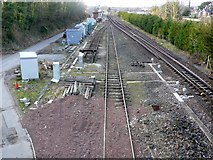 SY6990 : Railway in Dorchester by Nigel Mykura