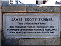 Plaque commemorating James Scott Skinner