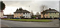 Roundabout at the corner of Hawthorn Avenue and Libeneth Road, Newport