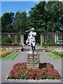 The West Statue, Italian Gardens, Stanley Park, Blackpool