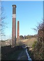 Chimneys at Cinderhill Works, Siddal Top Lane, Halifax