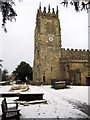 The newly restored tower of All Saints