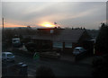 Winter sunrise over Werneth Low