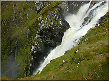 NH0125 : The top section of the Falls of Glomach by Nigel Brown